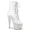 Pleaser - BEJEWELED1021C7 Bottes de plateforme, Pole dance chaussures - Transparent Product image